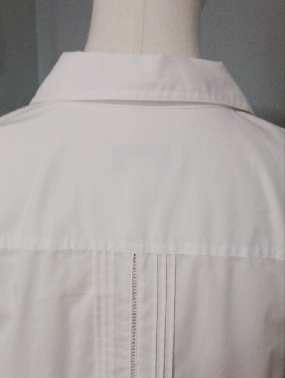 Christopher & Banks- Women's White Pintuck Button-Down Shirt - Picture 9 of 14
